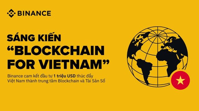 Binance công bố sáng kiến “Blockchain for Vietnam”, cam kết đầu tư 1 triệu USD để thúc đẩy Việt Nam thành trung tâm Blockchain và Tài sản số.