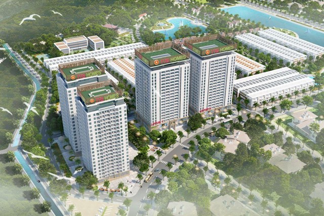 Phối cảnh dự án chung cư Green City - Bắc Giang.