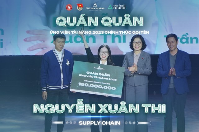 Nguyễn Xuân Thi - Ứng viên ngành Supply Chain đến từ Trường Đại học Ngoại thương cơ sở TP Hồ Chí Minh là Quán quân cuộc thi Ứng viên Tài năng 2023.