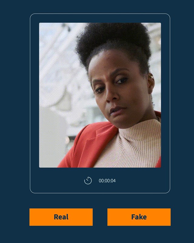 V&iacute; dụ của một b&agrave;i test ph&aacute;t hiện deepfake&nbsp;