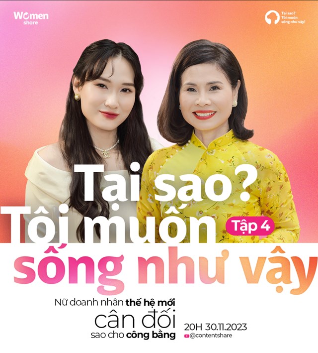 Poster 2 nữ doanh nh&acirc;n tham gia chương tr&igrave;nh Tại sao? T&ocirc;i muốn sống như vậy!