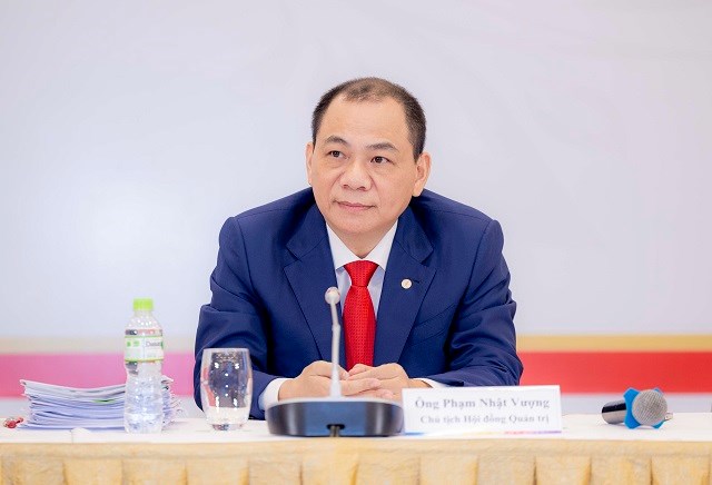 Chủ tịch Phạm Nhật Vượng tham dự ĐHĐCĐ thường ni&ecirc;n 2024 của VIC tổ chức s&aacute;ng 25/04 tại H&agrave; Nội.