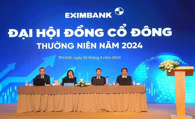 Ngày 26/4, Ngân hàng TMCP Xuất nhập khẩu Việt Nam (Eximbank, mã EIB - sàn HOSE) tiến hành ĐHCĐ.