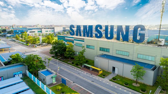 Nhà máy của Samsung tại KCN Yên Phong I.