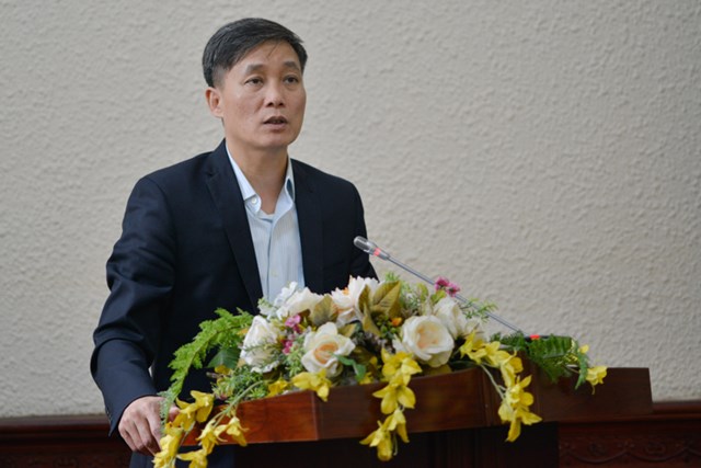 Thứ trưởng Bộ Tư ph&aacute;p Nguyễn Kh&aacute;nh Ngọc ph&aacute;t biểu chỉ đạo tại Hội nghị.