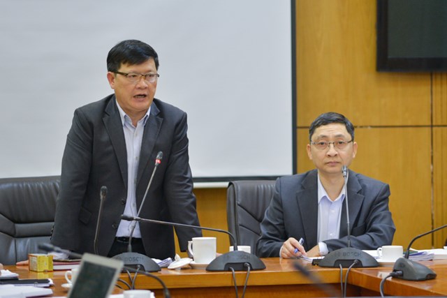 Thứ trưởng Mai Lương Kh&ocirc;i ph&aacute;t biểu kết luận cuộc họp.