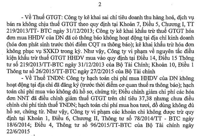 C&#244;ng ty Lexus Thăng Long bị phạt v&#224; truy thu thuế hơn 890 triệu đồng do vi phạm thuế - Ảnh 2