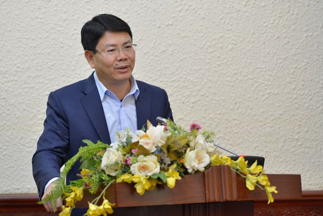 Thứ trưởng Bộ Tư ph&aacute;p Nguyễn Thanh Tịnh ph&aacute;t biểu tại Hội nghị.
