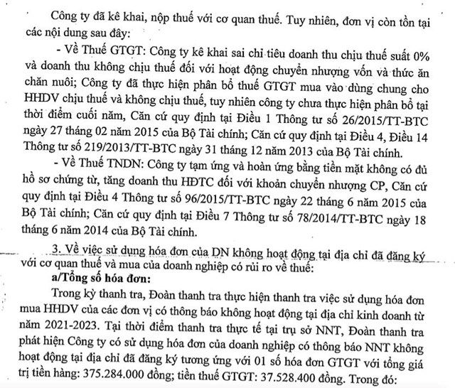 Sai phạm thuế, C&#244;ng ty Thương mại v&#224; X&#226;y dựng hạ tầng Anama bị phạt v&#224; truy thu thuế gần 850 triệu đồng - Ảnh 2