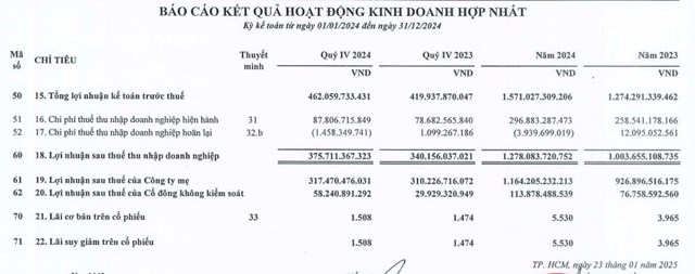 Đầu tư S&#224;i G&#242;n VRG (SIP) b&#225;o l&#227;i sau thuế cả năm 2024 hơn 1.200 tỷ đồng - Ảnh 2