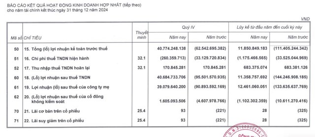 Nhờ b&#225;n chứng kho&#225;n v&#224; c&#225;c khoản đầu tư, Gỗ Trường Th&#224;nh (TTF) tho&#225;t lỗ qu&#253; IV/2024 - Ảnh 2