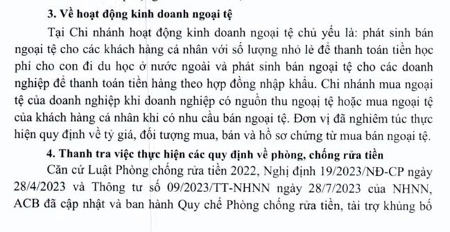 Thanh tra Ng&#226;n h&#224;ng Nh&#224; nước ph&#225;t hiện hạn chế, thiếu s&#243;t trong hoạt động cho vay tại ng&#226;n h&#224;ng ACB chi nh&#225;nh Nghệ An - Ảnh 3