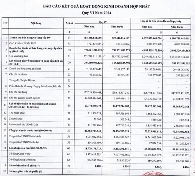 Ph&#225;t h&#224;nh s&#225;ch TP HCM Fahasa (FHS) b&#225;o l&#227;i sau thuế hơn 57 tỷ đồng năm 2024 - Ảnh 1