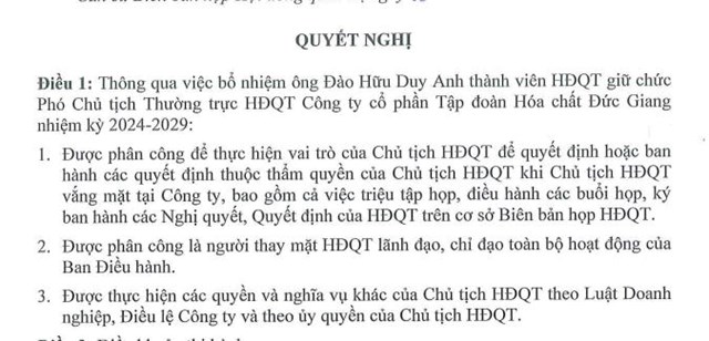 Tập đo&#224;n H&#243;a chất Đức Giang (DGC): Thay Tổng gi&#225;m đốc trước thềm Đại hội đồng cổ đ&#244;ng, đặt mục ti&#234;u kinh doanh &#39;đi l&#249;i&#39; năm 2025 - Ảnh 1