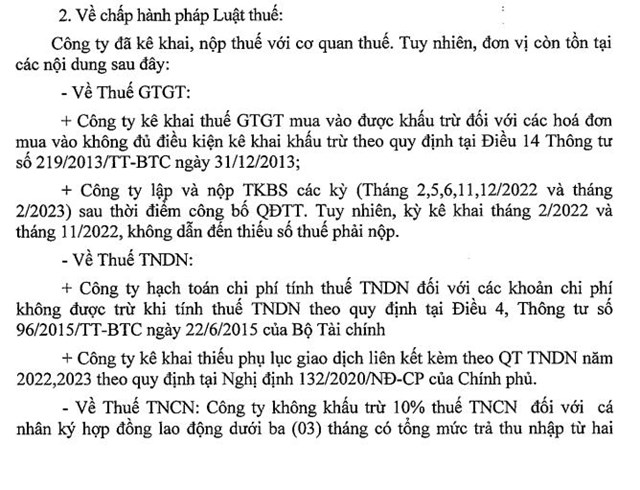 Vi phạm thuế, C&#244;ng ty Quản l&#253; v&#224; khai th&#225;c t&#242;a nh&#224; VNPT bị phạt v&#224; truy thu gần 2,7 tỷ đồng - Ảnh 2