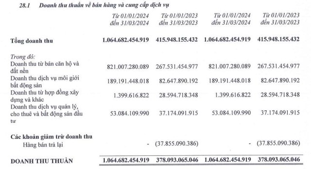 Tập đo&#224;n Đất Xanh (DXG) b&#225;o doanh thu cao gấp gần 3 lần so với c&#249;ng kỳ trong qu&#253; I/2024 - Ảnh 2