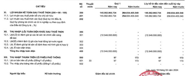 Qu&#253; I/2024, C&#244;ng ty Chứng kho&#225;n VPBankS b&#225;o l&#227;i sau thuế đạt gần 146 tỷ đồng - Ảnh 3