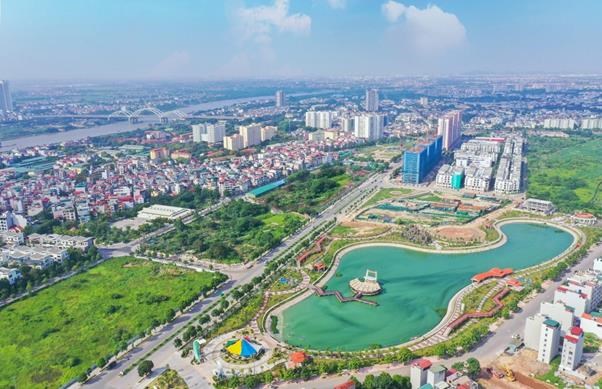 Khai Sơn City l&agrave; Khu đ&ocirc; thị được ph&aacute;t triển hiện đại, đồng bộ c&ugrave;ng quy hoạch b&agrave;i bản của quận Long Bi&ecirc;n &nbsp;