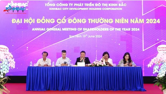 Đại hội đồng cổ đ&ocirc;ng thường ni&ecirc;n 2024 của KBC.