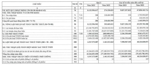 Chứng kho&#225;n Tr&#237; Việt (TVB) c&#243; t&#226;n Tổng gi&#225;m đốc, qu&#253; II/2023 lợi nhuận ngược chiều với doanh thu - Ảnh 3