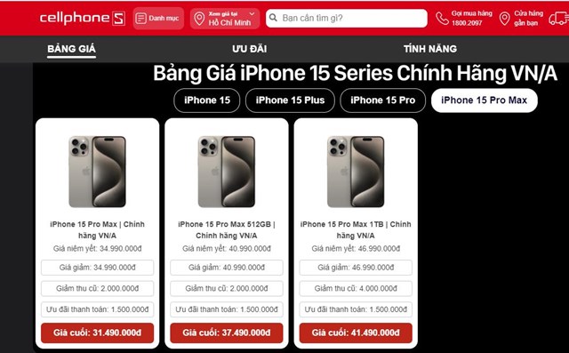 Người d&#249;ng Việt c&#243; thể mua iPhone 15 trực tiếp từ Apple, mua trả g&#243;p từ 936.000 đồng/th&#225;ng - Ảnh 2