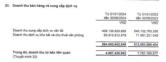 Vinafco (VFC) l&#227;i nửa đầu năm &#39;sụt&#39; 90,5%, chưa bồi thường vụ l&#224;m rơi container xuống biển d&#249; được kiểm to&#225;n nhấn mạnh - Ảnh 2