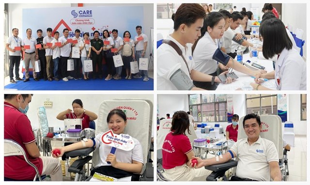 Những nụ cười rạng rỡ của c&aacute;n bộ - c&ocirc;ng nh&acirc;n vi&ecirc;n thuộc Tập đo&agrave;n Care Solutions tại sự kiện &nbsp;