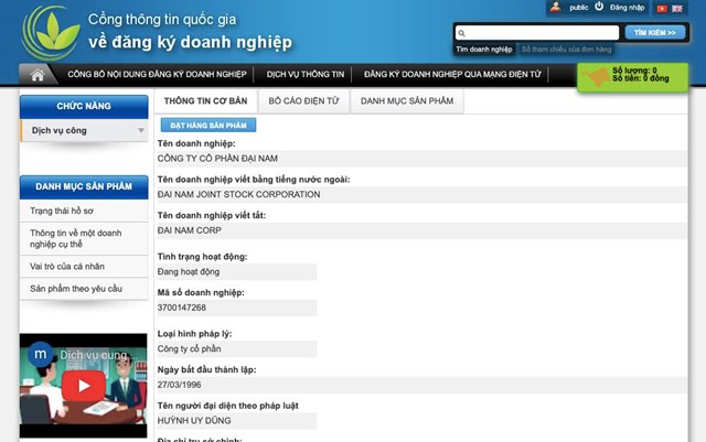 C&#244;ng ty cổ phần Đại Nam của doanh nh&#226;n Dũng &quot;l&#242; v&#244;i&quot; đăng k&#253; th&#234;m ng&#224;nh nghề kinh doanh - Ảnh 1