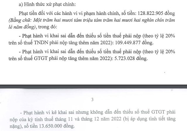 Tập đo&#224;n PC1 (PC1) bị xử phạt v&#224; truy thu thuế gần 1 tỷ đồng - Ảnh 1