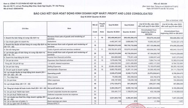 Gặp kh&#243; trong thu mua nguy&#234;n liệu n&#234;n d&#249; doanh thu tăng, Đồ hộp Hạ Long (CAN) vẫn b&#225;o l&#227;i giảm 54% trong qu&#253; III - Ảnh 1