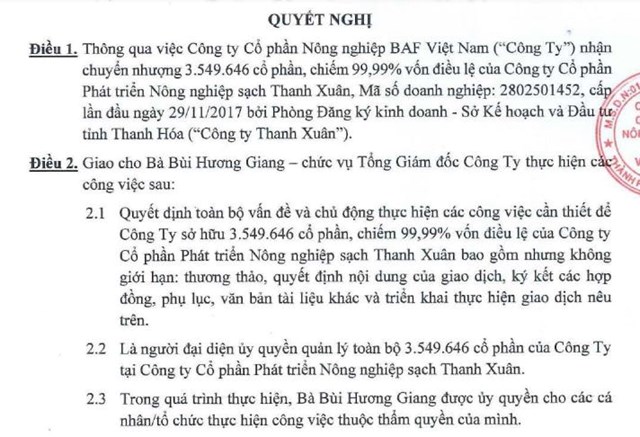 L&#227;i sau thuế 9 th&#225;ng đầu năm tăng hơn 4 lần, N&#244;ng nghiệp BAF Việt Nam (BAF) tiếp tục th&#226;u t&#243;m c&#244;ng ty  - Ảnh 1