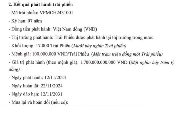 Một doanh nghiệp hoạt động lĩnh vực quản l&#253; t&#224;i sản huy động được 1.700 tỷ đồng tr&#225;i phiếu - Ảnh 1