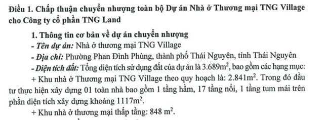 Đầu tư v&#224; Thương mại TNG (TNG) chuyển nhượng to&#224;n bộ dự &#225;n TNG Village cho c&#244;ng ty con, thực hiện được 97% kế hoạch năm - Ảnh 1
