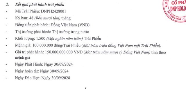 DNP Holding (DNP) vừa chi 100 tỷ đồng mua lại tr&#225;i phiếu trước hạn - Ảnh 2