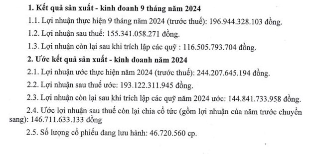 X&#226;y dựng v&#224; Sản xuất Vật liệu x&#226;y dựng Bi&#234;n H&#242;a (VLB) điều chỉnh tăng mức chia cổ tức l&#234;n 31% - Ảnh 1