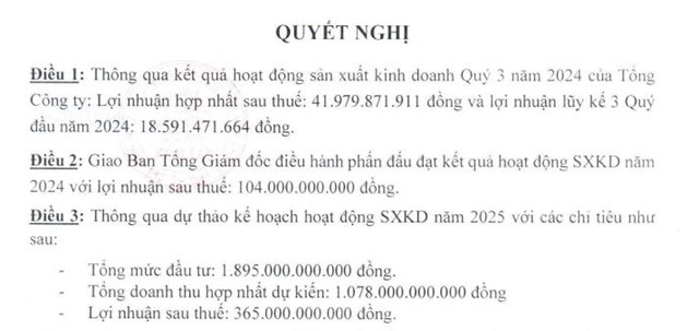 Saigonres (SGR) đặt mục ti&#234;u lợi nhuận năm 2025 đạt 365 tỷ đồng - Ảnh 1