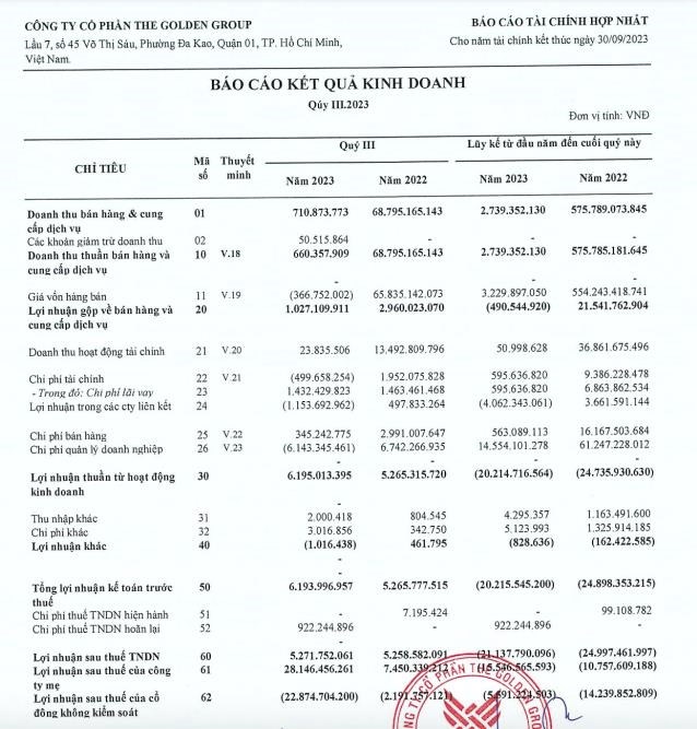 Hơn 27 triệu cổ phiếu C&#244;ng ty The Golden Group (TGG) bị hủy ni&#234;m yết từ ng&#224;y 18/12 - Ảnh 1