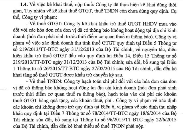 Vướng h&#224;ng loạt vi phạm về thuế, C&#244;ng ty M&#225;y tĩnh Vĩnh Xu&#226;n bị phạt v&#224; truy thu thuế hơn 330 triệu đồng - Ảnh 3