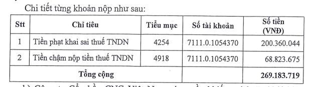 Khai sai thuế, CNG Việt Nam v&#224; Logistics Vinalink bị phạt h&#224;ng trăm triệu đồng - Ảnh 1