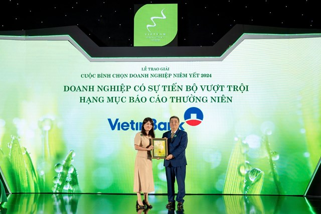 VietinBank gi&#224;nh c&#250; đ&#250;p giải thưởng về B&#225;o c&#225;o thường ni&#234;n tại VLCA 2024  - Ảnh 1