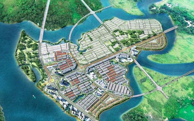 Phối cảnh khu đ&ocirc; thị Đồng Nai Waterfront City.