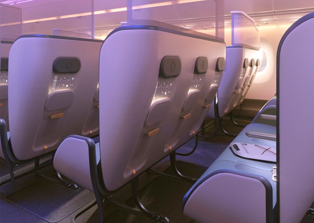 Văn phòng thiết kế Priestmanoode có trụ sở tại Anh vừa tung ra bản thiết kế mẫu cabin máy bay trong tương lai với mục tiêu hạn chế virus lây nhiễm trong không gian, tăng cường yếu tố an toàn và riêng tư cho hành khách. 