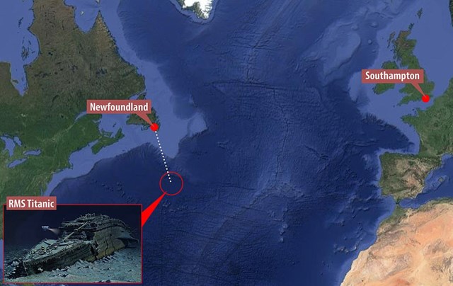 Du kh&aacute;ch sẽ di chuyển 595km từ bờ biển ph&iacute;a Đ&ocirc;ng của Mỹ hoặc St John ở Newfoundland, Canada đến khu vực biển Đại T&acirc;y Dương nơi ch&igrave;m t&agrave;u Titanic. Sau đ&oacute; h&atilde;ng th&aacute;m hiểm sử dụng t&agrave;u ngầm Titan c&oacute; bề ngo&agrave;i l&agrave; lớp Cyclops để đưa c&aacute;c du kh&aacute;ch, chuy&ecirc;n gia, nh&agrave; nghi&ecirc;n cứu đến với khu vực x&aacute;c t&agrave;u.