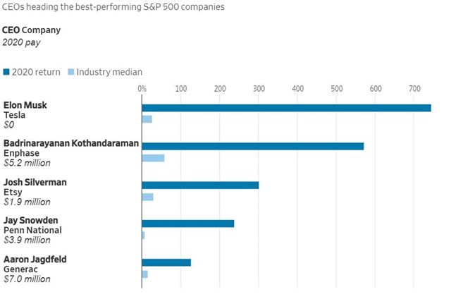 Top 5 CEO điều h&agrave;nh c&aacute;c tập đo&agrave;n hoạt động tốt nhất năm 2020. Ảnh:&nbsp;MyLogIQ