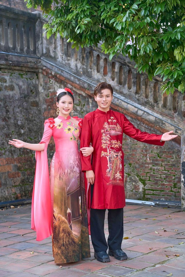 Ngắm &#225;o d&#224;i di sản “12 m&#249;a hoa H&#224; Nội” của NTK Ho&#224;ng Ly: Khi k&#253; ức nở hoa tr&#234;n từng t&#224; lụa - Ảnh 4