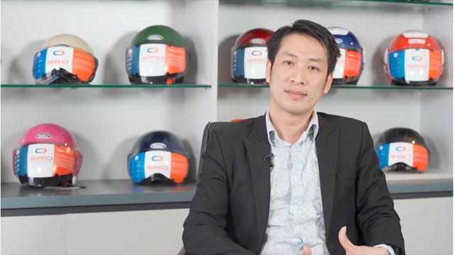 CEO Nguyễn Đức Tuấn - Đại diện thương hiệu Mũ bảo hiểm GRO Helmet &nbsp;