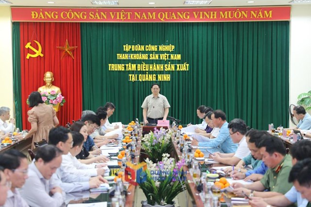 Thủ tướng Chính phủ Phạm Minh Chính l&agrave;m việc với tỉnh Quảng Ninh, TKV, EVN&hellip; về sản xuất, cung ứng điện tại Quảng Ninh