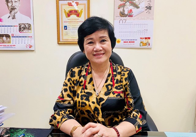 Bà Ngô Thị Tính – Tổng Giám đốc Công ty CP Bánh mứt kẹo Bảo Minh