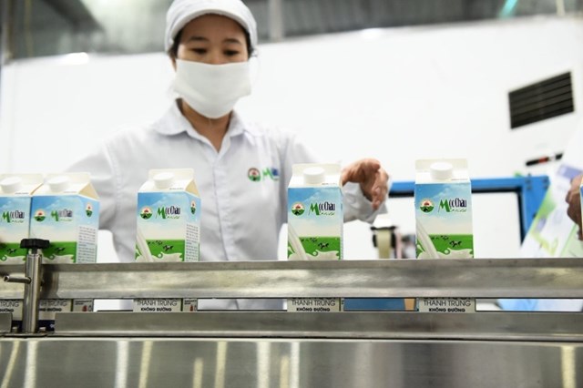 Các sản phẩm sữa tươi của Mộc Châu Milk được sản xuất trên dây chuyền khép kín nghiêm ngặt