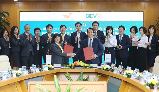 BIDV v&#224; Vietnam Post hợp t&#225;c triển khai dịch vụ thu hộ bảo hiểm - Ảnh 1